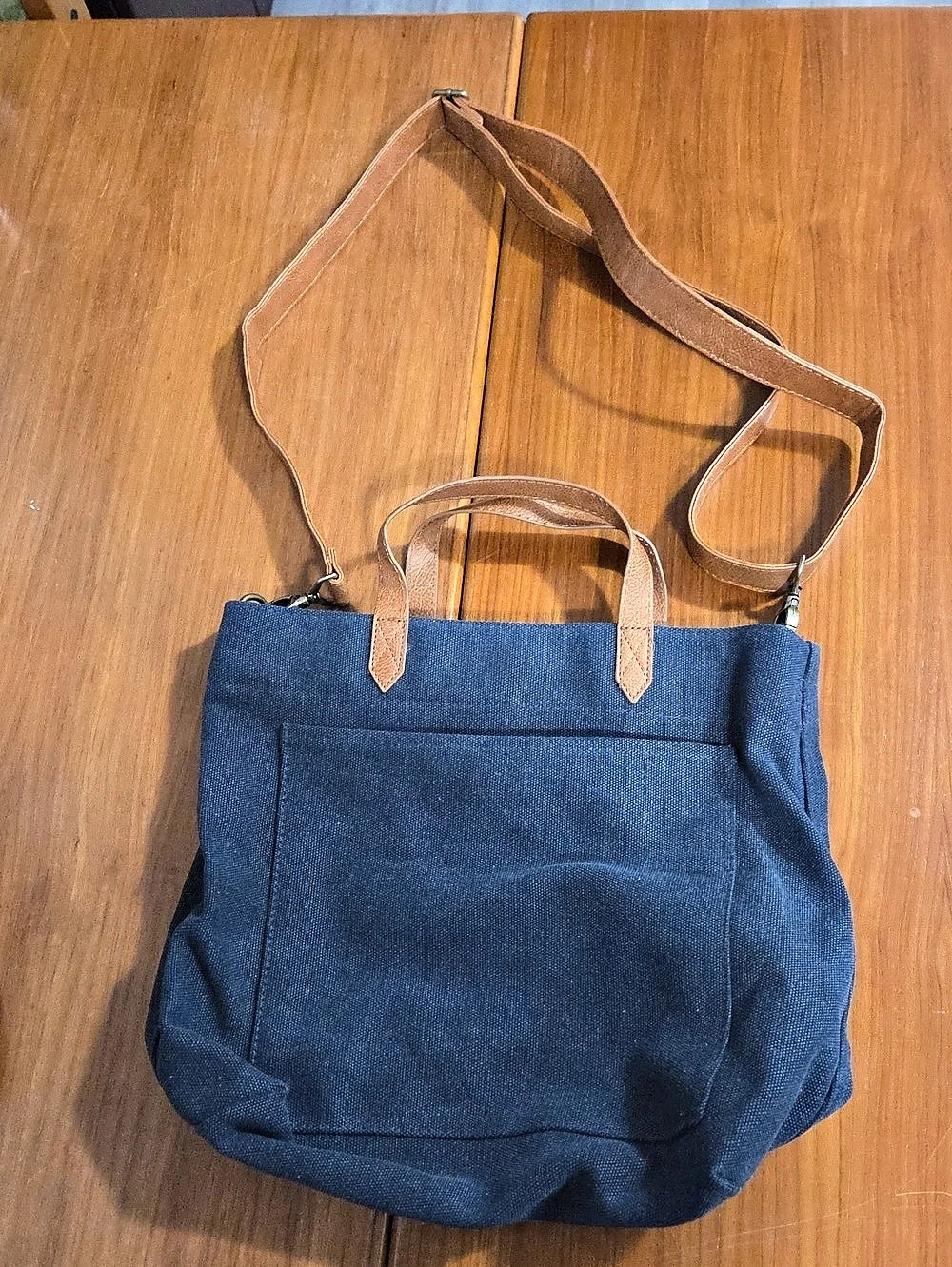 Blue Canvas Tote Bag